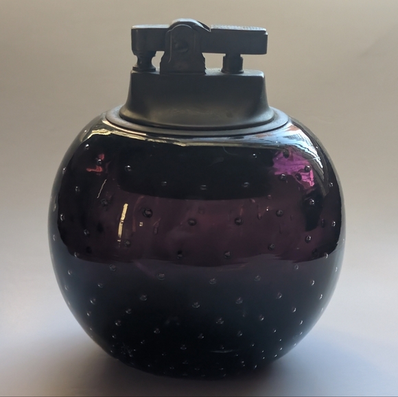 Vintage Mid-Century Modern Murano Blown Glass Paperweight Table Lighter - Picture 10 of 10